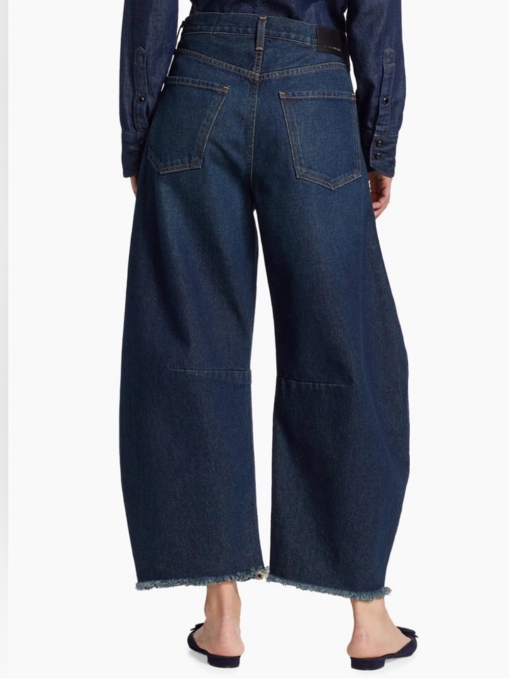 NWOT Citizens Of Humanity Horseshoe Barrel Stiff Jeans in Dark Indigo - Picture 2 of 9